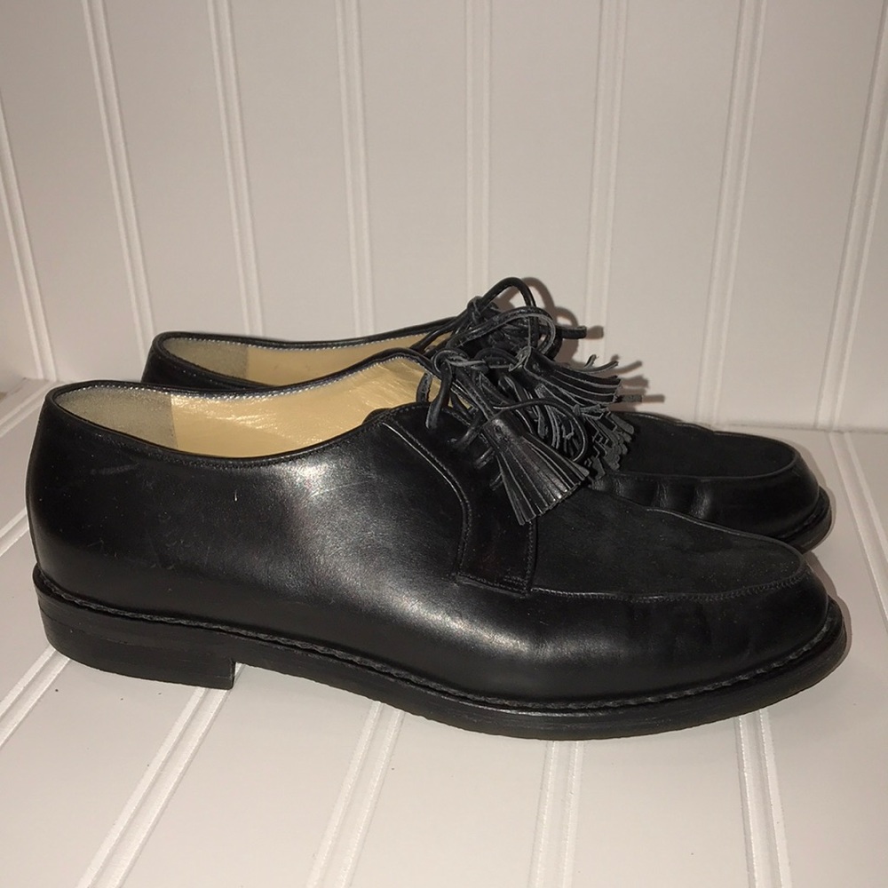 ⭐️Gucci black lace up loafers with tassels - Picture 5 of 8